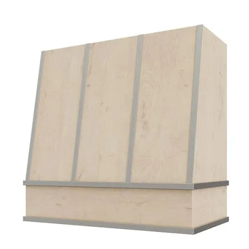 Angled with steel / wood strapping
