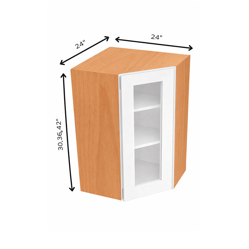 Diagonal Corner Glass Door