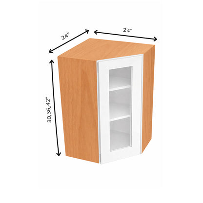 Diagonal Corner Glass Door